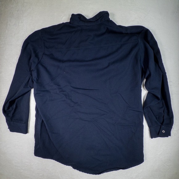STEELGUARD FR Performance Navy Blue Button Down Shirt Long Sleeve Workwear 3XL - Picture 2 of 10
